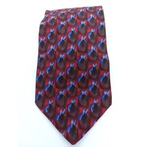J. Garcia Silk Men's Tie. Multicolor Abstract Designer Necktie. Hand Made. EUC